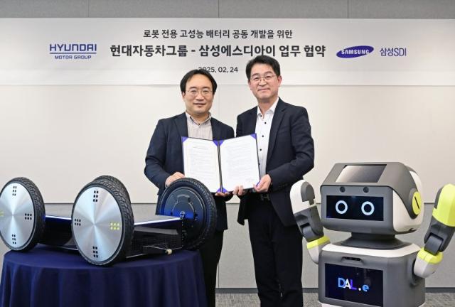 현대차·삼성SDI ‘로봇 전용 배터리’ 함께 만든다