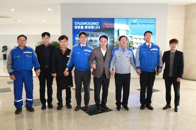 박성호 부산진해경제자유구역청장, (주)태웅 제강공장 방문
