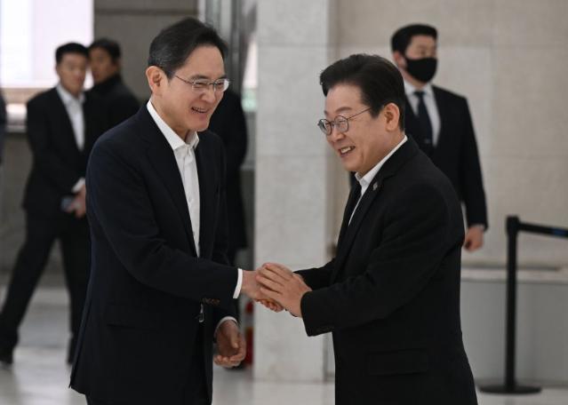 이재명 대표, 이재용 회장에게 "삼성이 잘돼야 투자자도 잘 돼"