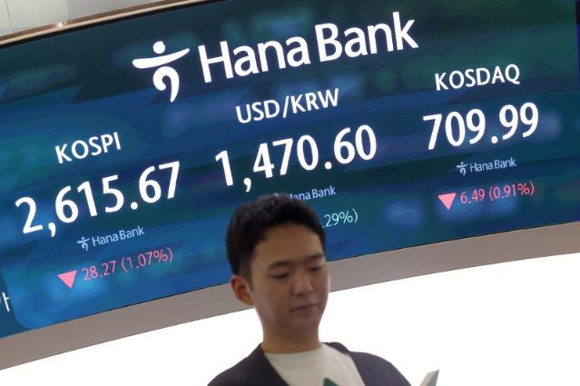 외인·기관 동반 매도에 코스피 하락...현대차·기아 3%대 ↓ [fn오후시황]
