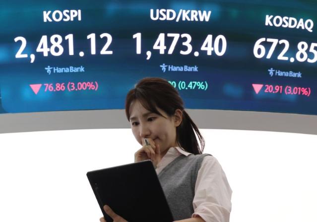 트럼프 관세에 공매도 재개까지... 코스피 두달만에 2500 붕괴 [공매도發 블랙먼데이]