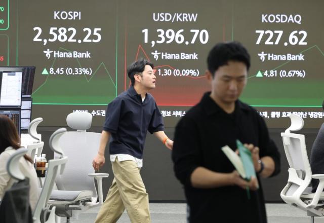 개인·기관 순매수에, 코스피 2570선서 강보합 [fn오전시황]