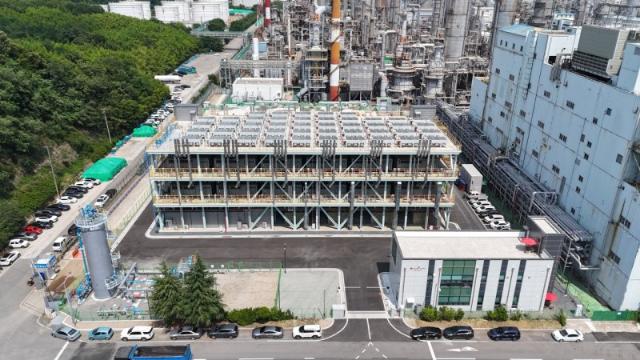 롯데SK에너루트 첫 수소연료전지 발전소 '가동'