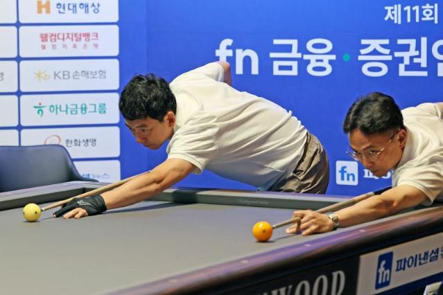 '전통 강호'팀 순항...무난히 16강 진출[제11회 fn 금융·증권인 당구대회]