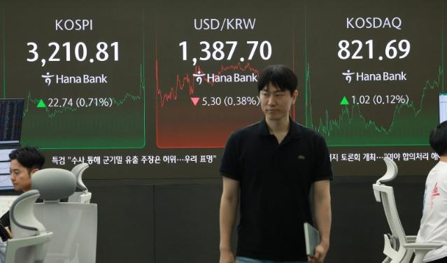 [fn마감시황]코스피, 외국인·기관 매수에 3210선 상승 마감