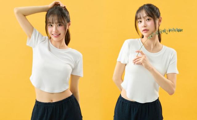 가볍고 시원한 소재...BYC, 바캉스룩으로 '보디드라이 크롭탑' 제안