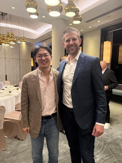 'SK家 3세' 최성환 SK네트웍스 사장, 트럼프 차남과 AI 협력 논의