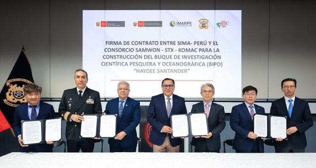 STX-삼원重-해사기술, 페루 해양조사선 건조