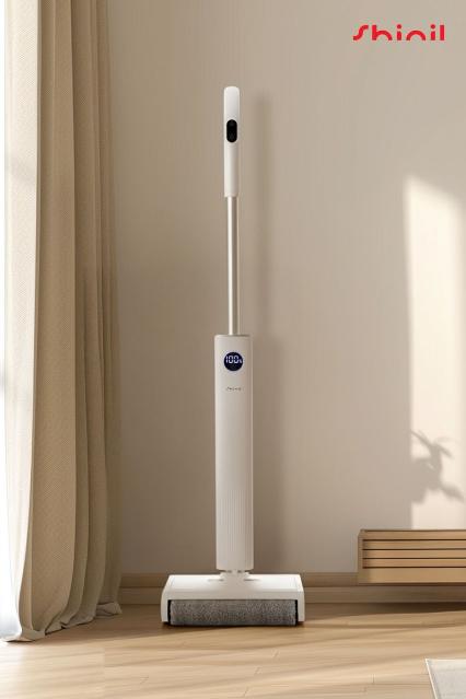 "자동세척 기능" 신일전자, 무선 물걸레 청소기 공개