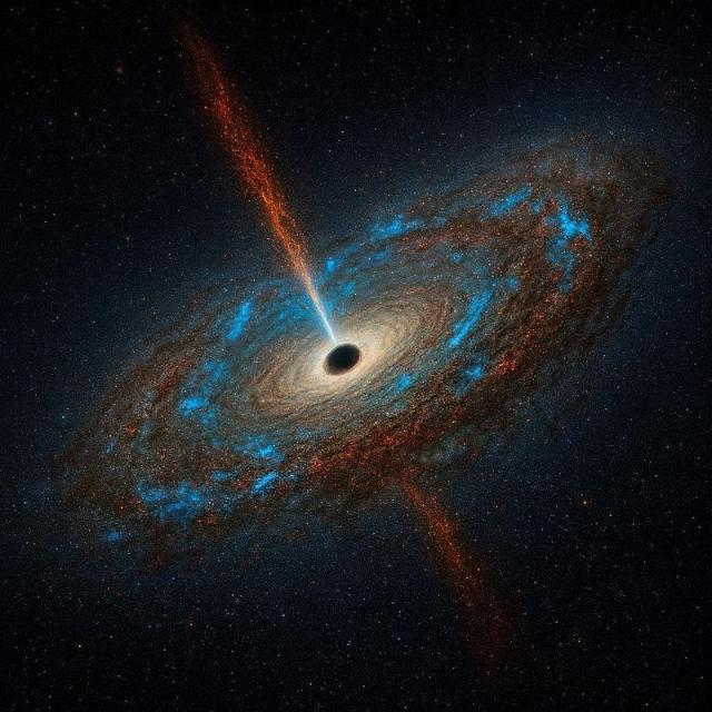 '먼지 속 푸른빛' 110억년 전 우주서 거대 괴물 은하 발견