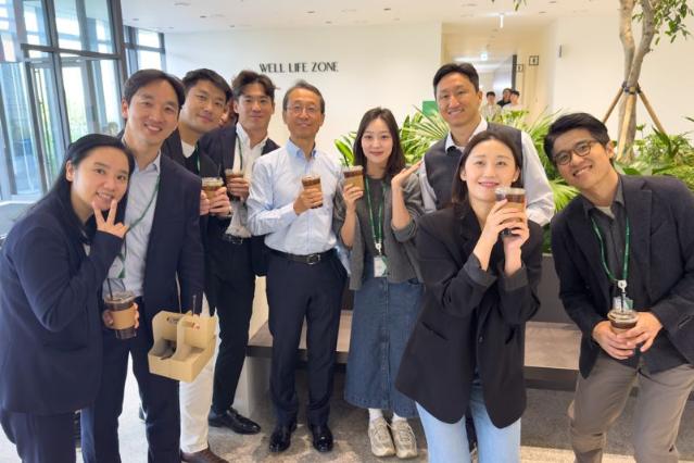 정기선 HD현대 회장, 첫날부터 국수 미팅