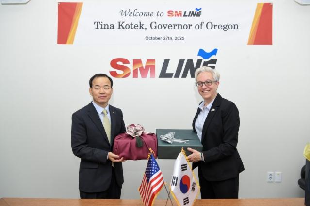 강호준 SM상선 대표, 美 오리건주지사와 협력 논의