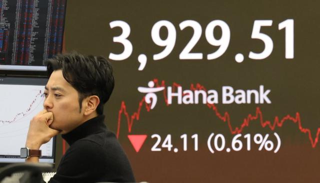 장중 3900까지 깨진 코스피…가상자산·금까지 '에브리싱 폴링'