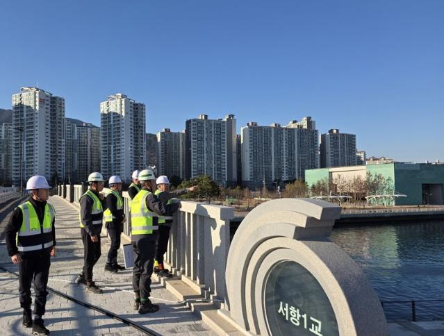 HDC현대산업개발,  동절기 안전 강화 위해 마산해양신도시 현장 점검