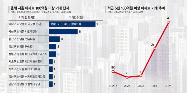 매매 40%가 '압구정현대'… 미래가치 택한 슈퍼리치들 [초고가아파트 거래 전수조사]