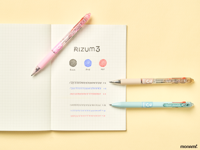모나미, 지워지는 중성펜 ‘리쥼 3·리쥼 S’ 출시