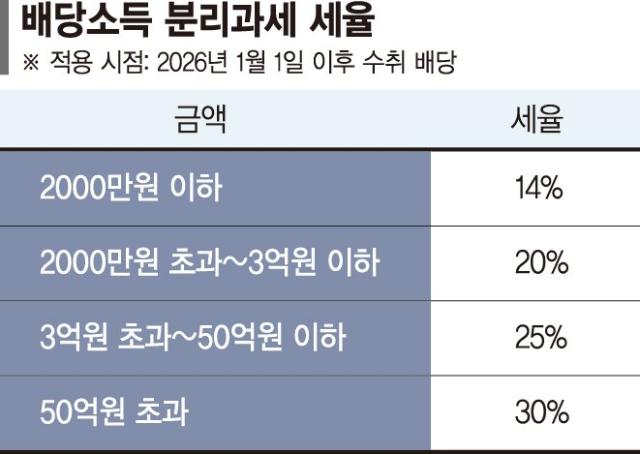 "분리과세 전 담자" 돈 몰리는 배당주는