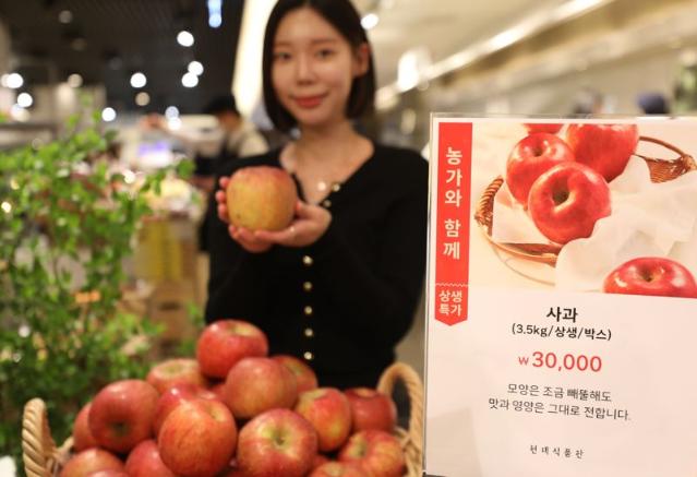 현대백화점 "달콤한 사과, 저렴하게 맛보세요"