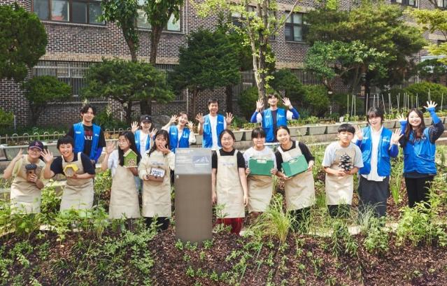 서울 초등학교에 도심 생태숲 만든 현대글로비스