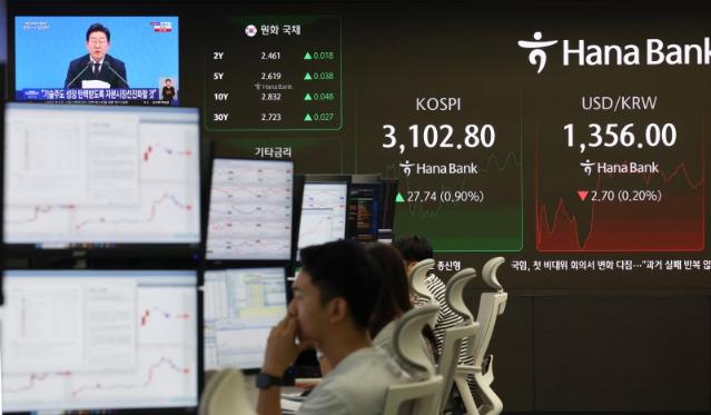 코스피, 외국인·기관 동반 순매수...3100 회복 [fn오후시황]