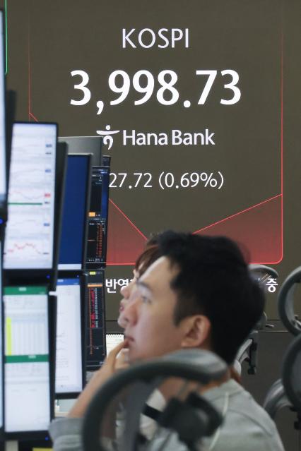 코스피, 외인 순매도에 4000선 붕괴 [fn마감시황]